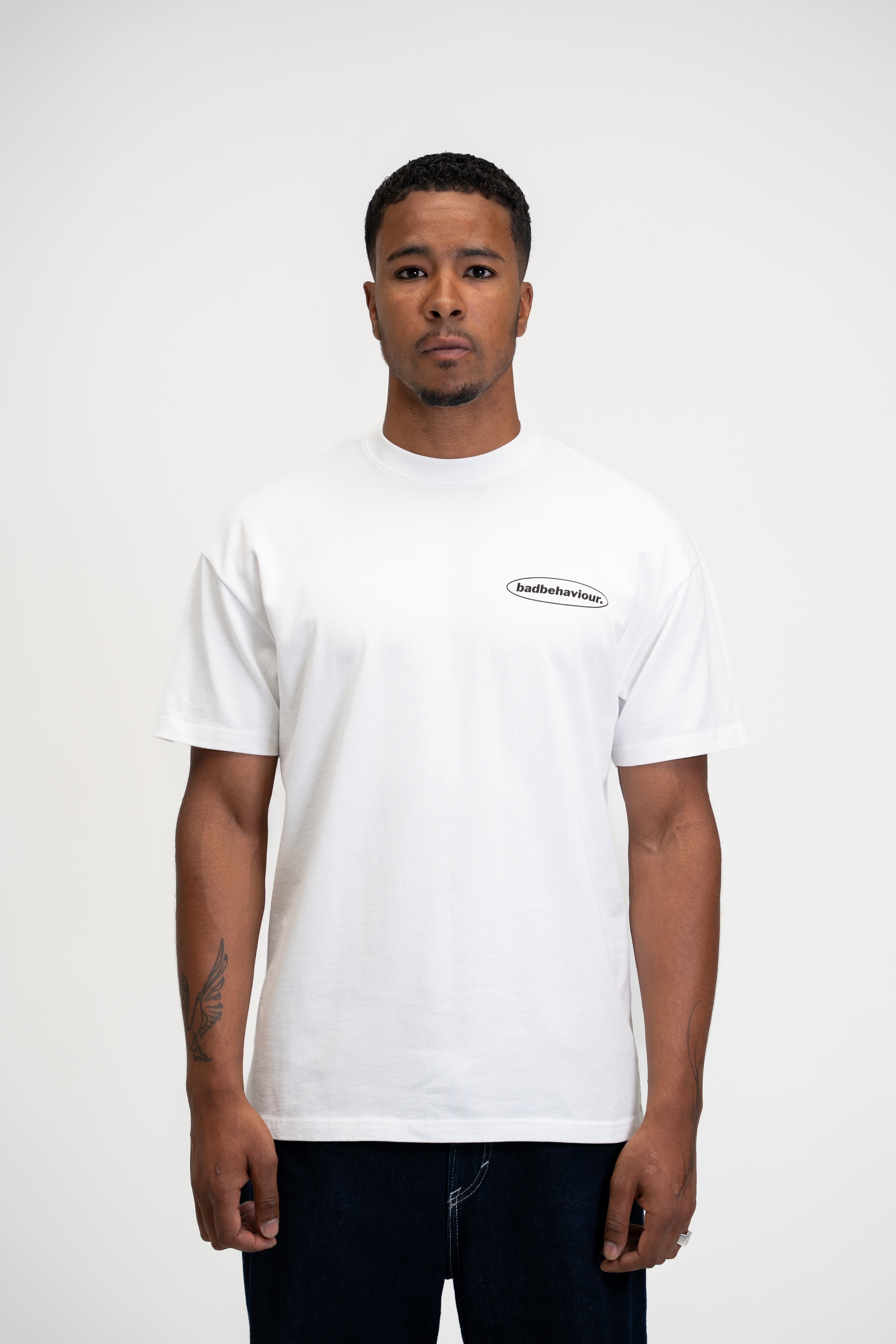 'Move Your Feet’ T-shirt white/black